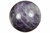 .9" Polished Chevron Amethyst Sphere - Photo 2